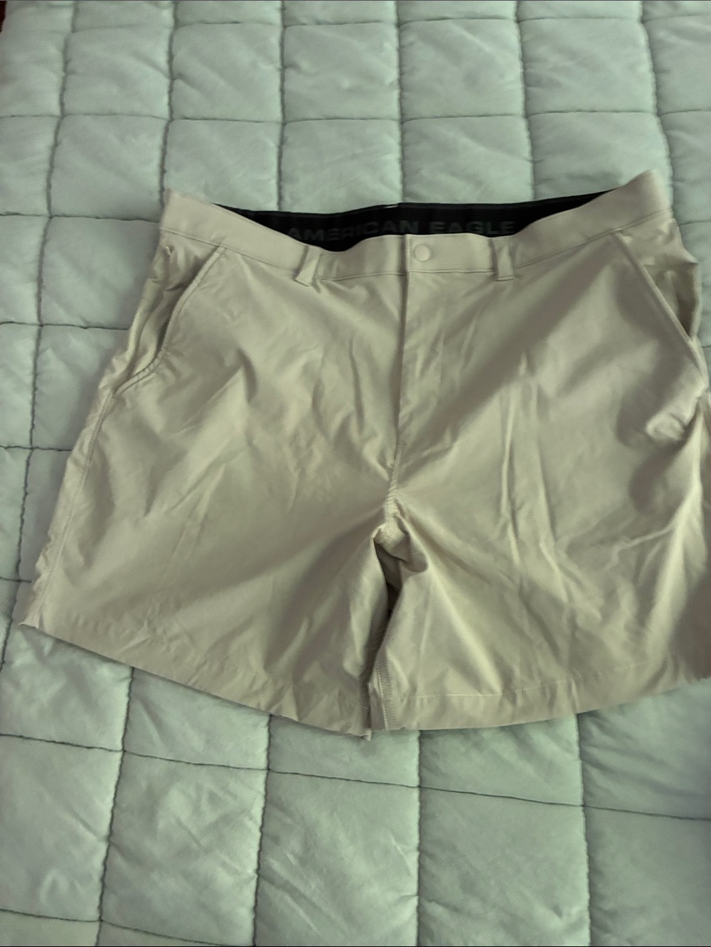 American Eagle Outfitters Men’s Khaki Performance Shorts